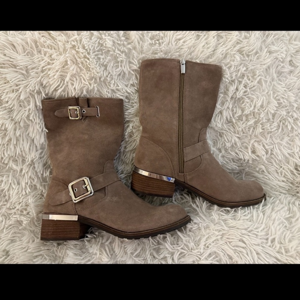 NEW ~ VINCE CAMUTO WINCHELL MID-CALF SUEDE BOOT